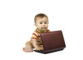 Baby with the laptop