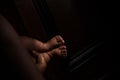 Baby Legs Feet Well Lit Royalty Free Stock Photo