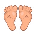 Baby legs icon, cartoon style