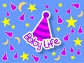 Baby Life Design Concept, Cute Background Template