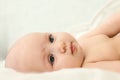 Baby on a light background