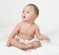 Baby looking to find some things. Royalty Free Stock Photo