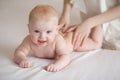 Baby massage, baby care, baby skin care