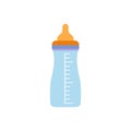 Baby milk bottle flat icon