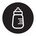 Baby milk bottle icon Royalty Free Stock Photo