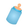 baby milk bottle. Vector illustration decorative design Royalty Free Stock Photo