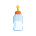 Baby milk bottle vector Illustration on a white background Royalty Free Stock Photo