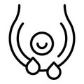 Baby milk feed icon outline vector. Newborn care