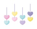 baby mobile of hearts Royalty Free Stock Photo