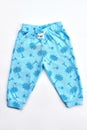 Baby modern design cotton trousers. Royalty Free Stock Photo