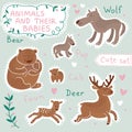 Baby and Mommy Animal Set