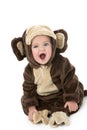 Baby in monkey costume