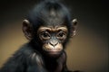 Baby monkey, creative digital illustration painting, 3d illustration