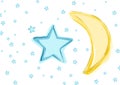 Baby Moon and stars