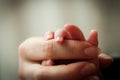 Baby and mother holding hands Royalty Free Stock Photo