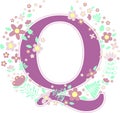 Baby name initial q with flowers