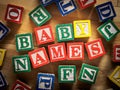 Baby names Royalty Free Stock Photo