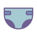 Baby Nappy Vector Icon