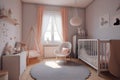 Baby new born and children bedroom designed in modern and classical style cosy resting space Royalty Free Stock Photo