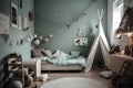 Baby new born and children bedroom designed in modern and classical style cosy resting space