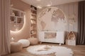 Baby new born and children bedroom designed in modern and classical style cosy resting space