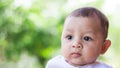 Baby not feeling well and vomiting Royalty Free Stock Photo