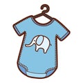 Baby outfit with elephant
