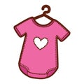 Baby outfit with heart