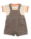 Baby overalls set of clothes Royalty Free Stock Photo