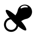 Baby pacifier icon. Vector illustration Royalty Free Stock Photo