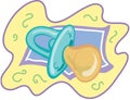 Baby Pacifier illustration Royalty Free Stock Photo