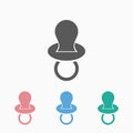 Baby Pacifier - Nipple icon Royalty Free Stock Photo