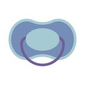 Baby Pacifier Soother Vector Icon