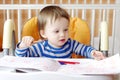 Baby paints Royalty Free Stock Photo