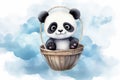 Baby Panda - Nursery illustrations. AI Generated