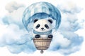 Baby Panda - Nursery illustrations. AI Generated