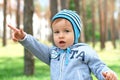 Baby at the park Royalty Free Stock Photo