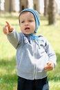 Baby at the park Royalty Free Stock Photo