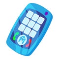 Baby phone icon, cartoon style Royalty Free Stock Photo
