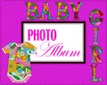 Baby photo album cover