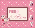 Baby photo album cover