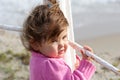 Baby at the Pier Royalty Free Stock Photo