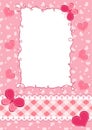 Baby pink frame. Royalty Free Stock Photo