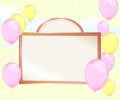 Baby Pink Invite Royalty Free Stock Photo