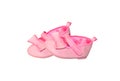 Baby pink shoes Royalty Free Stock Photo