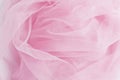 Baby pink tulle background Royalty Free Stock Photo