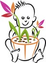 Baby plant logo