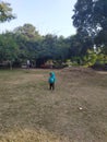 Baby playing in Garden Royalty Free Stock Photo