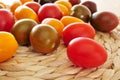 Baby plum tomatoes Royalty Free Stock Photo