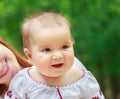 Baby portrait in ukrainian folk dress